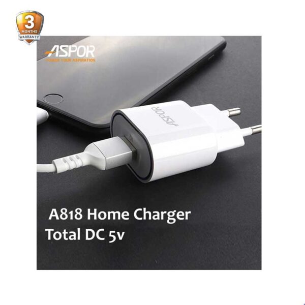 Aspor A818 Wall Charger with Type C Cable